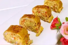 蔬菜厚蛋烧 解决孩子不吃菜的难题 亦菜亦饭 配上豆浆 简单又美味图片