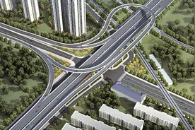王城大道快速路与洛阳火车站北广场连接线工程开工图片
