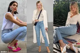 复古直筒牛仔裤怎么穿出Easy Chic？最会穿的法国女人告诉你图片