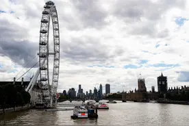 英国“伦敦眼”摩天轮对外开放，游客络绎不绝，快来俯瞰英伦风情图片