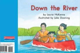 英语有声绘本阅读:《Down The River》河里的大驼鹿图片