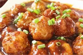 焦溜丸子，山药炒肉片，肉丸蒸冬瓜这几道菜的家常做法图片
