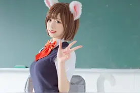 Cos美图：高中生前川未来，行走于二次元的百变少女猫娘偶像！图片
