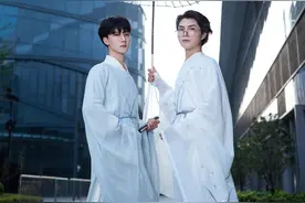 白菜宋制圆领汉服，款式简洁刺绣精细，男女均可飘然若仙图片