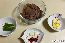 牛肉粉丝的灵感来自中午剩下的酱牛肉，口味香辣爽滑，超级好吃图片