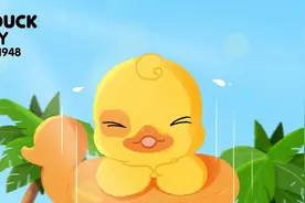 壁纸丨小黄鸭LT DUCK的泳池派对图片