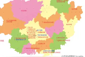 一图看懂广西本科大学分布，你觉得合理吗？图片