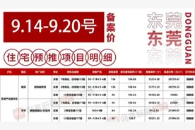 东莞「金九」|7个项目完成备案，将有2730套房源准备入市图片