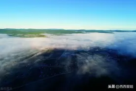 航拍；大兴安岭湿地；和满山遍野的杜鹃花；实在太美了图片