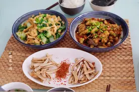 节俭主妇的素食午餐，无肉也欢，吃素开心了，没荤的事图片