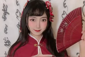 穿上中华风lolita的小姐姐，变得仙气飘飘，主要本人也非常可爱图片