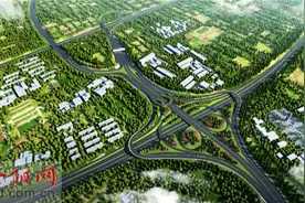 洛阳王城大道快速路望朝岭立交至连霍高速段开工建设图片