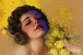 绘画美图：美国画家艺术家Rolf Armstrong 摩登女郎图片