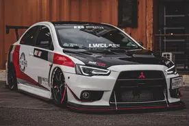 改装极致完美姿态的三菱Lancer Evolution X，属于“真正”的车迷图片