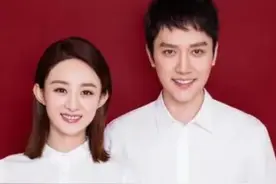 明星夫妻的结婚照，别人都是规矩的白衬衫，只有吴京独树一帜图片