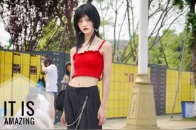 穿阔腿裤不会搭配上衣，不如试试阔腿裤套装，显高显瘦休闲又高级图片