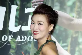 51岁李蕙敏  绿色礼服长裙 保养得好图片