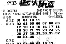 徐州彩友1395元豪华胆拖票拿下210万大奖图片