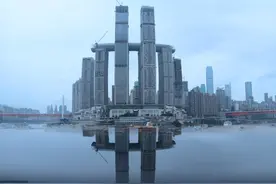 重庆横向摩天楼：250米高空水晶连廊观景台，重庆下一个网红景点图片