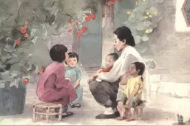 绘画美图：水彩画家，关维兴 作品赏 童年却一去不还图片