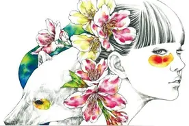 绘画美图：日本插画师 Aki Miyajima 宮島亜希水彩插画作品图片