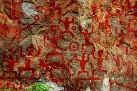 被称为“人类童年, 罗缕纪存”的史诗般的原生态艺术—岩画图片
