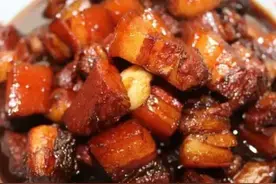 肉皮小炒，南瓜胡萝卜烧茄子，红烧五花肉这几道家常菜的做法图片