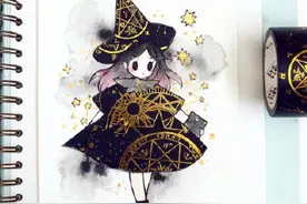 太有创意了！加拿大画师birduyen用胶带拼贴了一系列可爱的小萝莉图片