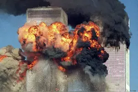 直击“911事件”现场：图6男子绝望从楼顶跳下，图8白宫乱作一团图片