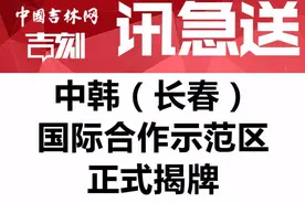 讯急送：中韩（长春）国际合作示范区正式揭牌图片