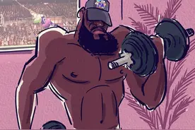 詹姆斯疯狂撸铁！漫画演绎NBA球星们朴实无华的隔离生活图片