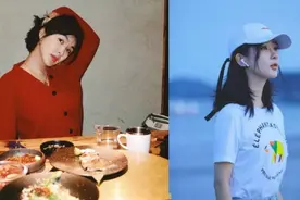 杨紫海边新写真，脸部僵硬身材五五分，还撞脸李菲儿图片