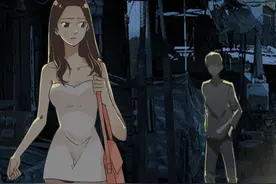 漫画推荐：半夜被“人”尾随，没想到被他居然监视了她一夜图片