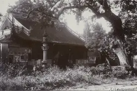 1910年浙江杭州古刹老照片，西湖边的天竺三寺与灵隐寺图片