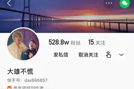 快手迎来区域美食账号涨粉红利期，佛山96年包租公“大雄不慌”90天涨粉400万图片