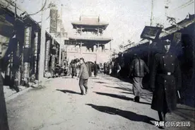 1909年辽宁奉天府建筑老照片，沈阳魁星楼与小南天主教堂图片