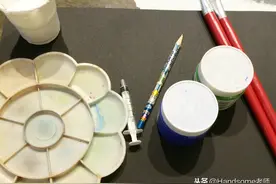 儿童创意美术：沥粉画-跟着线走图片