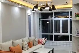 好漂亮的新家，时尚整洁现代简约风格设计，吊顶简单的造型很漂亮图片