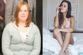 胖妞逆袭成苗条美女！宅家健身狂瘦50斤，网友：太励志图片