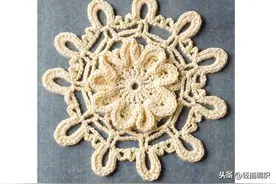 一组钩针单元花，圆形和心形，款式多样，连成披肩和衣服，真美图片
