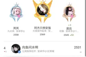 S19赛季巅峰榜职业选手霸榜,前7全是职业,QG杰杰守住第一初晨第三图片