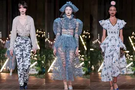 Rodarte 2020 秋冬系列，复古浪漫中又透着邪魅暗黑气息图片