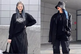 理想的春季穿搭——神秘、高级、酷帅的黑色系穿搭让你魅力四射图片