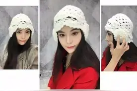 独特！教你钩明星款钩针花朵护耳帽（附编织教程）图片