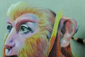 彩铅画：美猴王孙悟空图片
