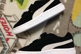 儿子的过年新鞋！PUMA Suede 魔术贴童鞋图片