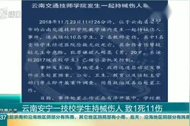 云南安宁一技校学生持械伤人 致1死11伤视频封面