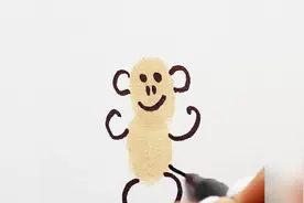 趣绘儿创意手指画：手指印画小猴子视频封面