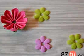 动人的樱花折纸图解教程图片