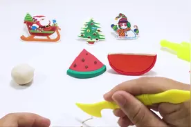 用培乐多彩泥给孩子们DIY西瓜和橙子玩具，创意手工学习颜色童谣